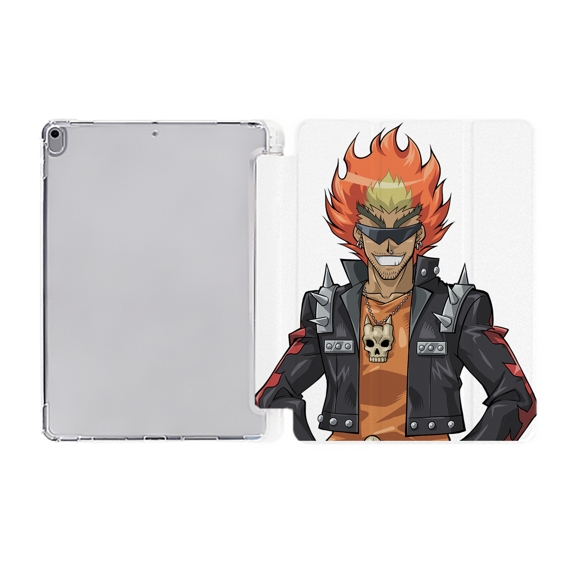 （画像用） 遊☆戯☆王 Yu-Gi-Oh! IPad ケース ペン収納付き 三つ折りスタンド PUレザー×シリコン 対応機種9.5/10.5/10.9インチ